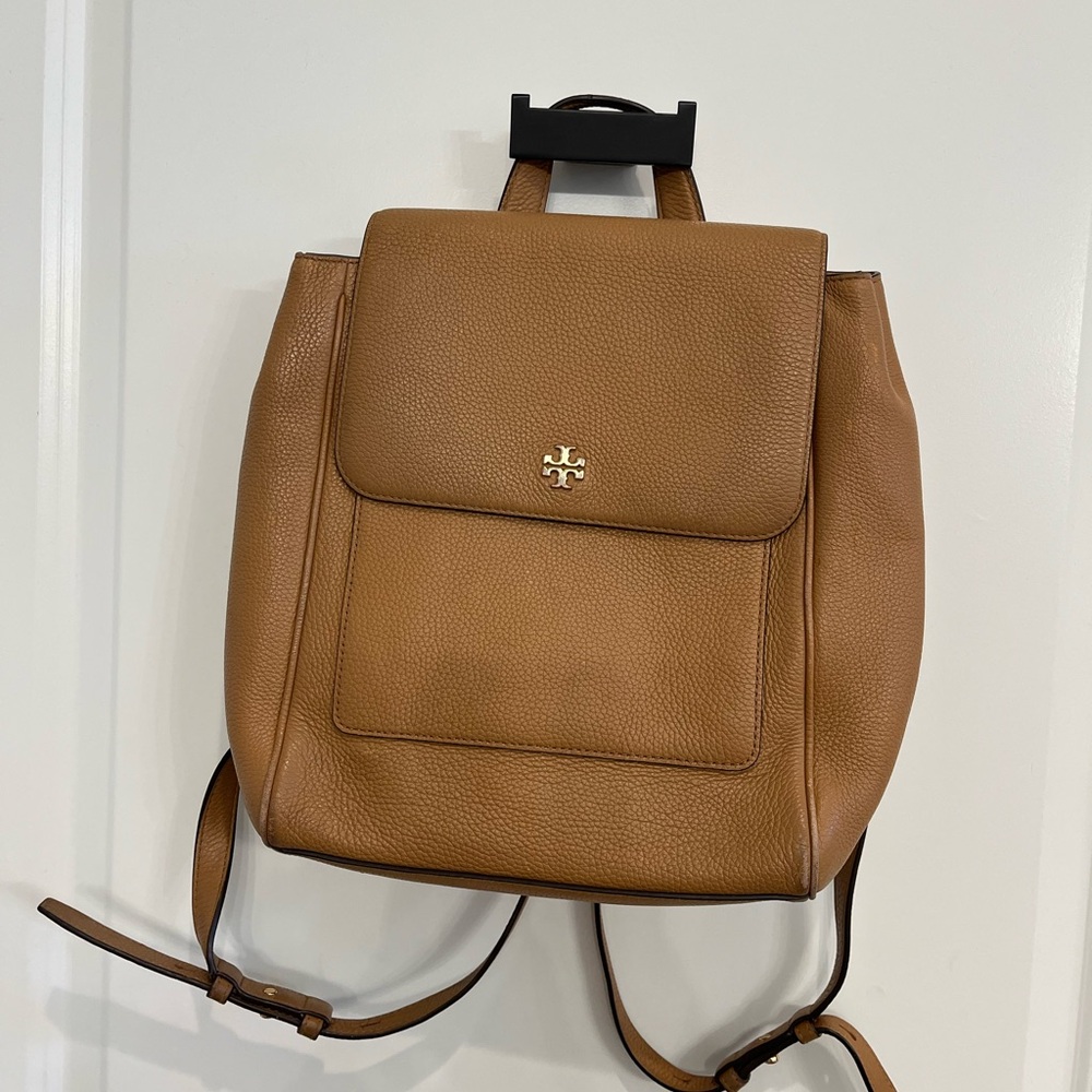 Tory Burch Tan Leather Backpack